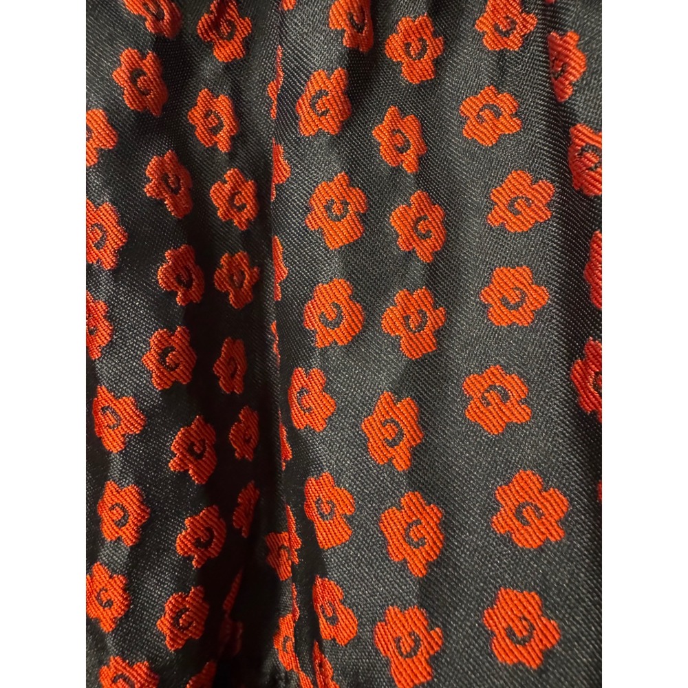 Sister Jane Great Scarlet Floral Mini Dress Jacquard Tiered Babydoll Size M - Picture 3 of 5